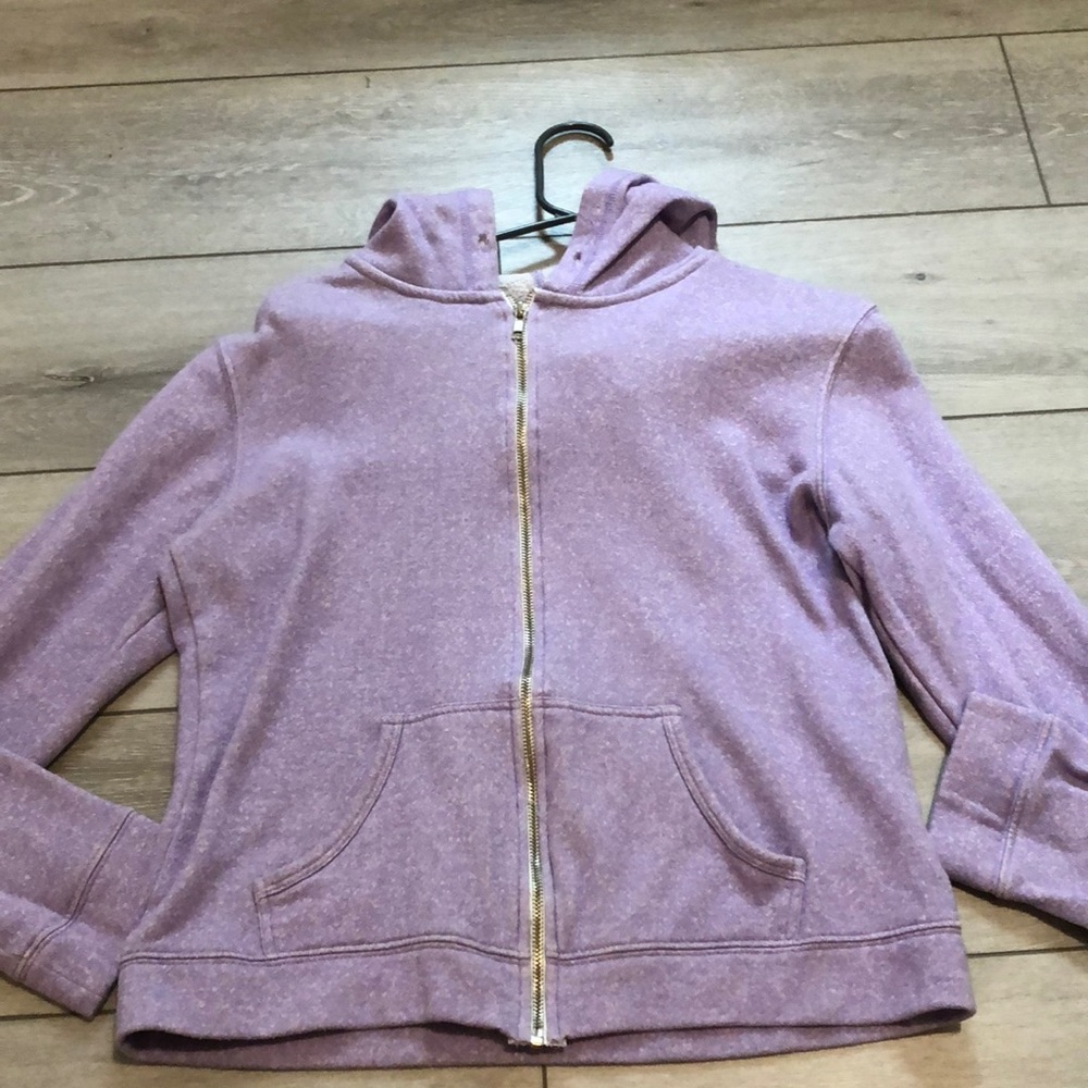 Purple zip up sweatshirt